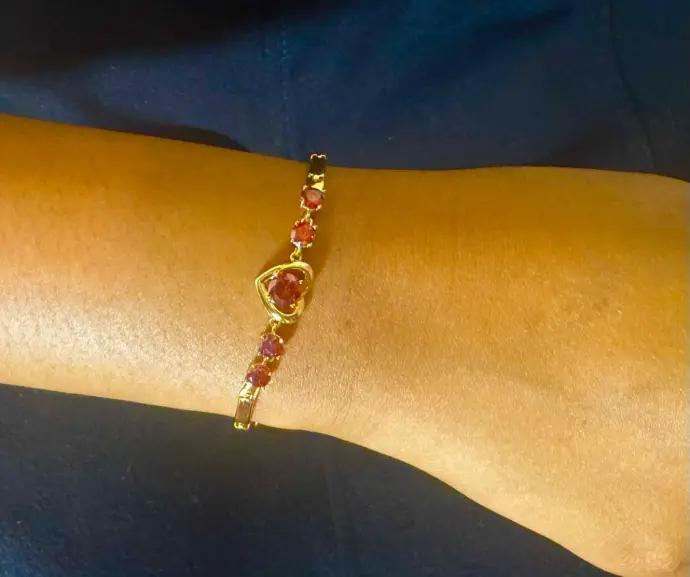 Gold Love Shaped Bracelet